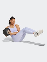 adidas Purple Powerreact Training Bra - Image 3 of 8