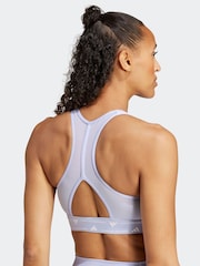 adidas Purple Powerreact Training Bra - Image 5 of 8