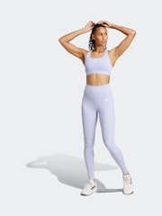 adidas Purple Powerreact Training Bra - Image 6 of 8