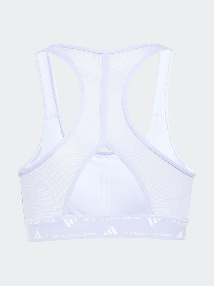 adidas Purple Powerreact Training Bra - Image 8 of 8