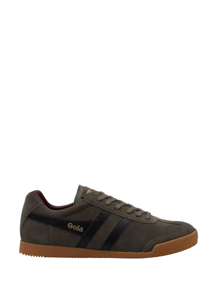 Gola Green Harrier Suede Lace-Up Trainers - Image 1 of 4 Gola Green Harrier Suede Lace-Up Trainers - Image 1 of 4
