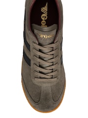 Gola Green Harrier Suede Lace-Up Trainers - Image 3 of 4