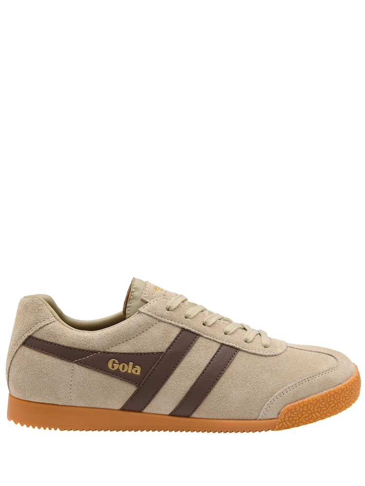 Gola Brown Harrier Suede Lace-Up Trainers - Image 1 of 4 Gola Brown Harrier Suede Lace-Up Trainers - Image 1 of 4