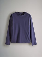 The Set White/Taupe Brown/Navy/Red White Stripe 4 Pack Heavyweight Long Sleeve T-Shirts - Image 9 of 11