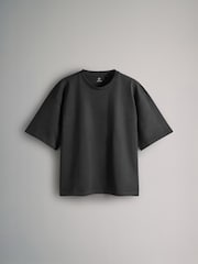 The Set Black/Rose Pink/Taupe Brown/Cream 4 Pack Heavyweight Short Sleeve 100% Cotton T-Shirts - Image 7 of 12
