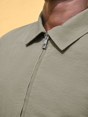 Salbeigrün - Seersucker-Shacket - Bild 5 von 5