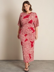 Live Unlimited Print Pleated Waist T-Shirt Dress - 6的图像2｝