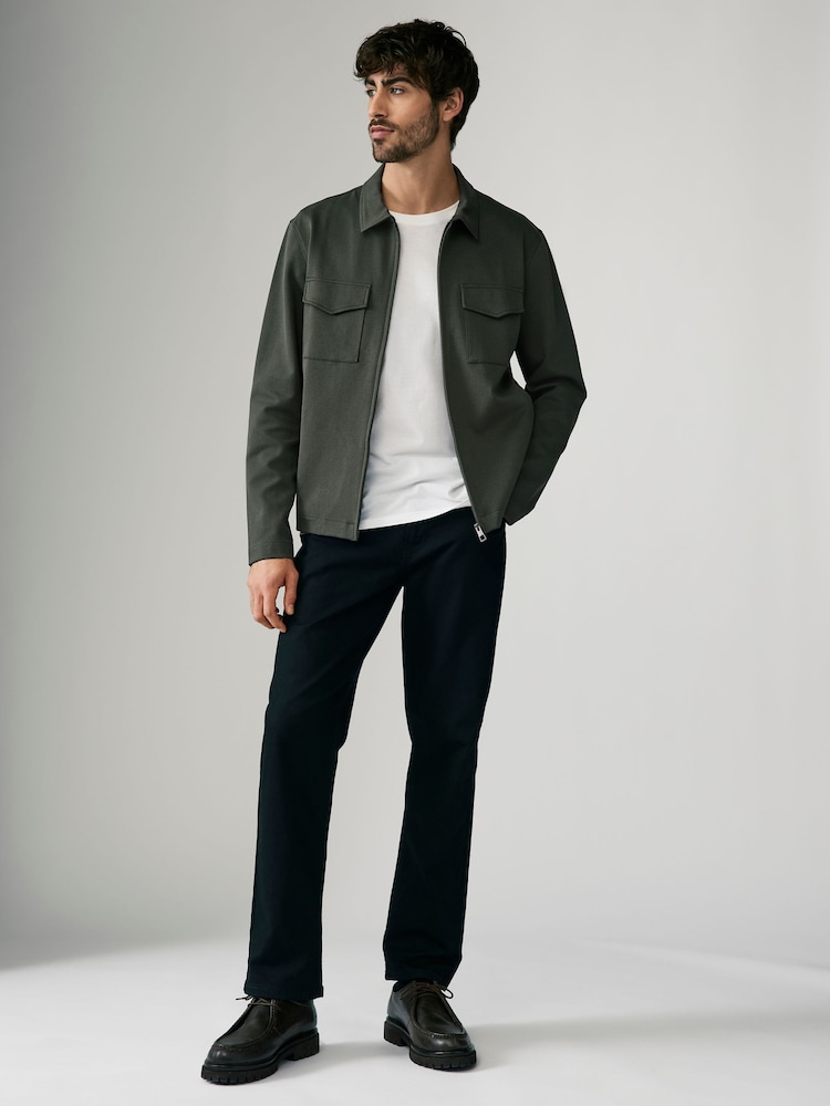 Vert kaki - Surchemise en jersey - Image 3 of 9