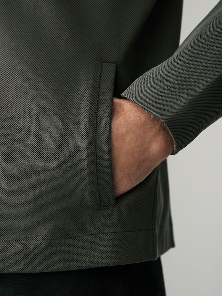 Vert kaki - Surchemise en jersey - Image 5 of 9