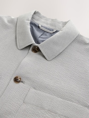 Grey Striped Twin Pocket Smart Shacket - Image 3 of 4