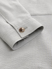 Grey Striped Twin Pocket Smart Shacket - Image 4 of 4