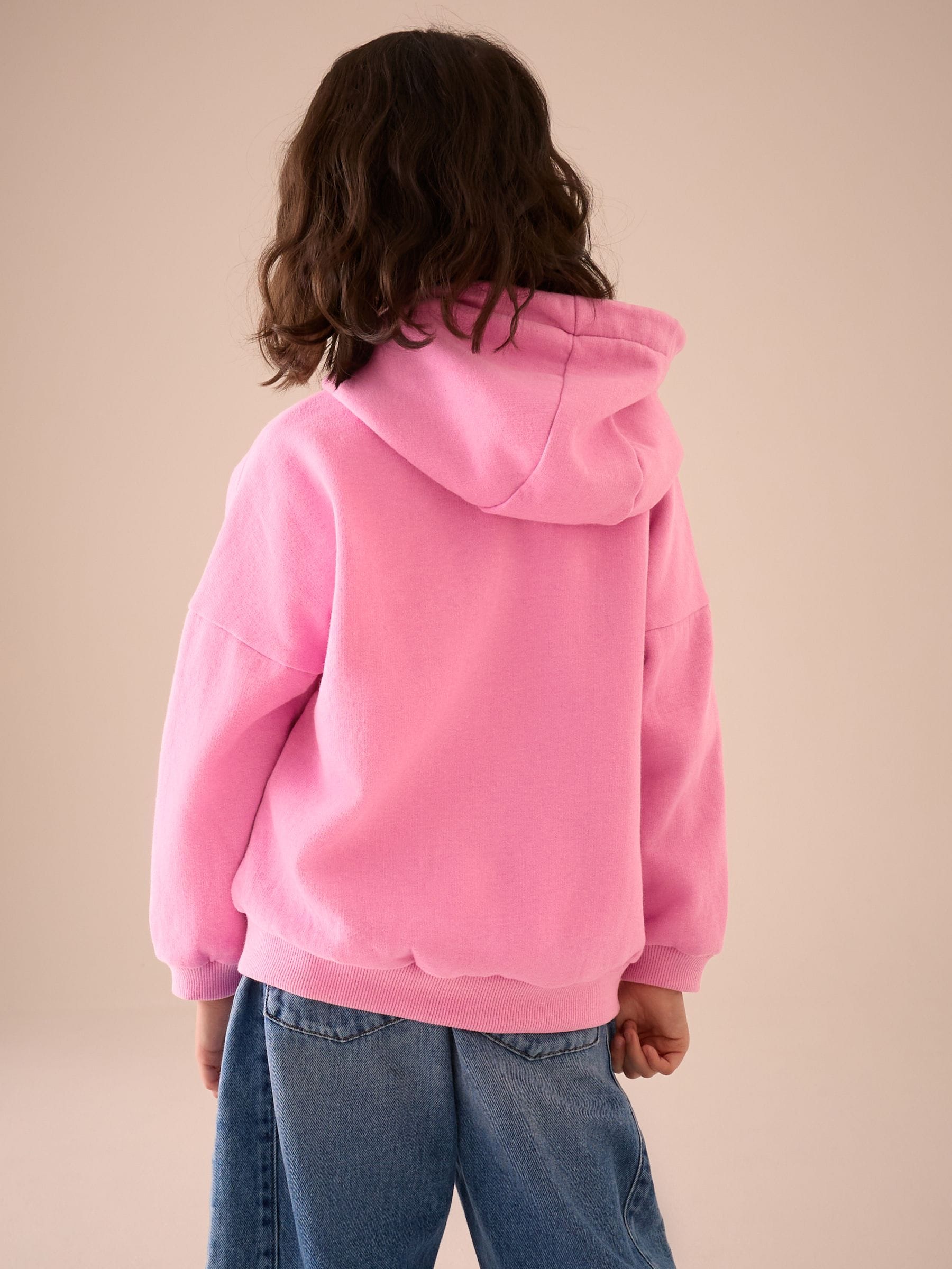 激安正規  Through Zip Pink Blush Buy Hoodie USA Next from (3-16yrs) トップス