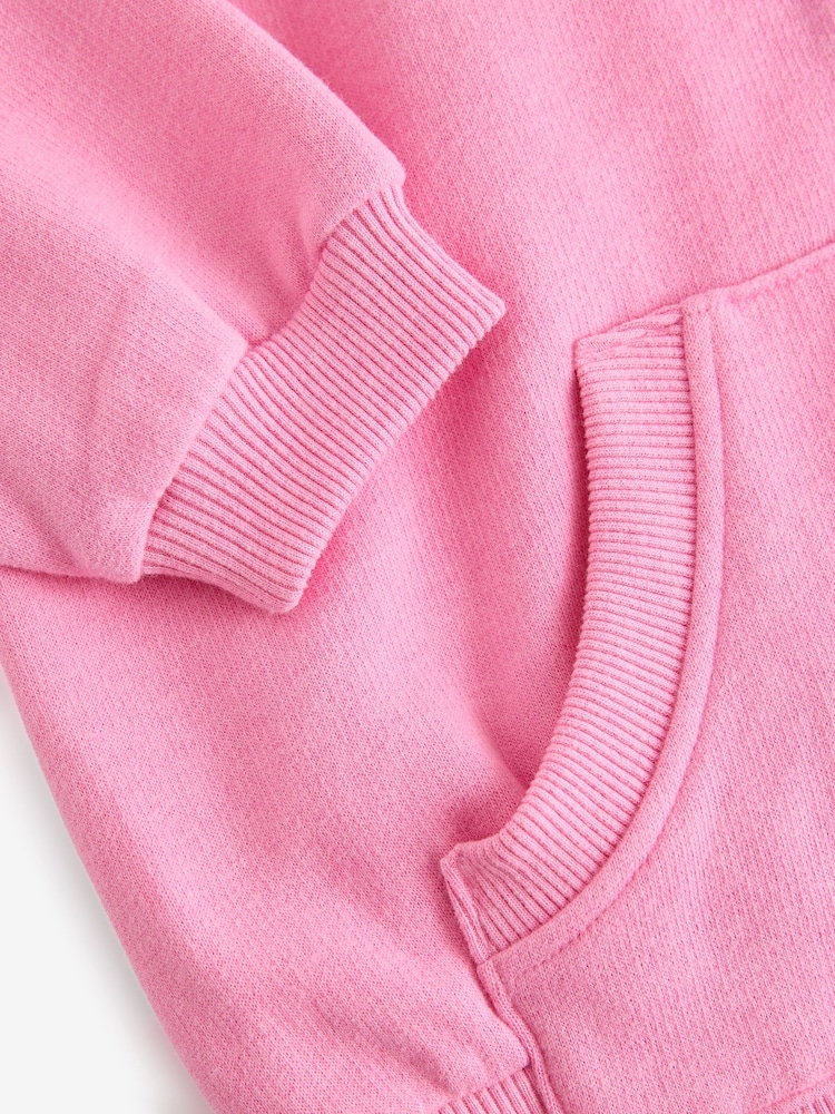 Blush Pink Zip Through Hoodie (3-16yrs) - Image 7 of 8