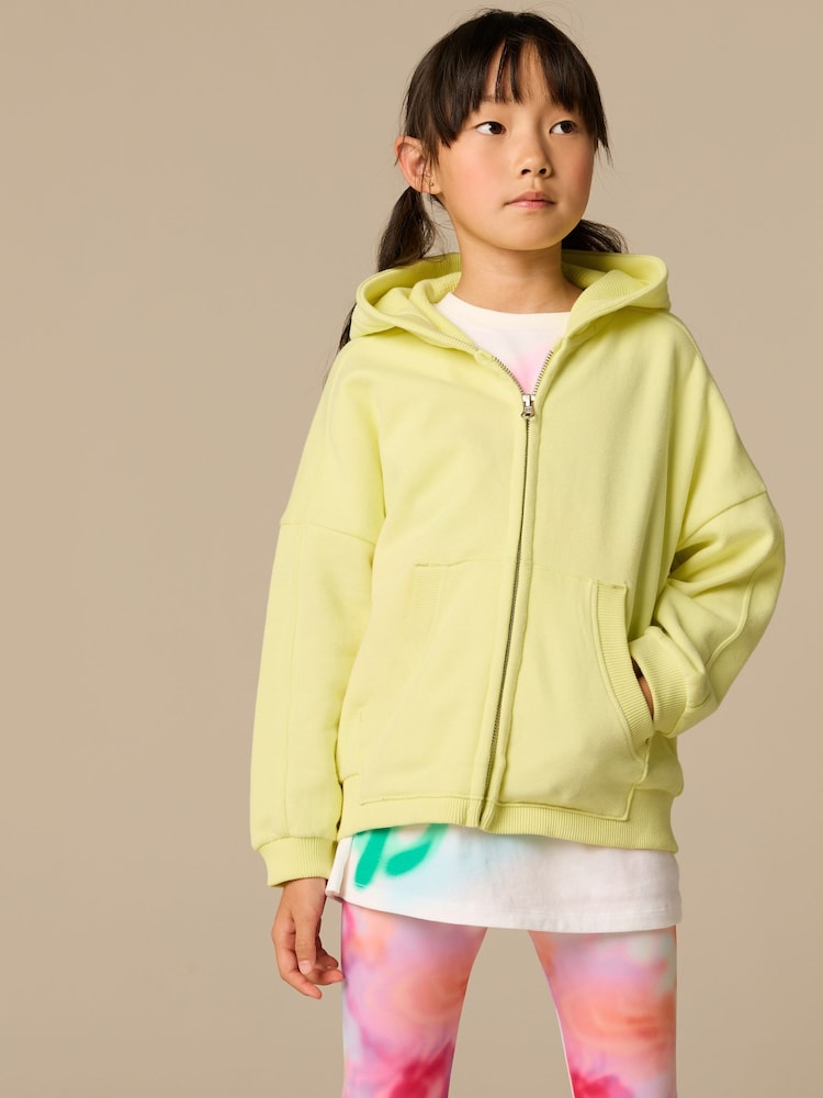 Yellow Zip Through Hoodie (3-16yrs) - Image 1 of 1