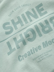Green Slogan Graphic 100% Cotton Zip Through Hoodie (3-16yrs) - Image 5 of 8