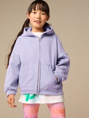 Dusky Purple Zip Through Hoodie (3-16yrs) - Image 1 of 1