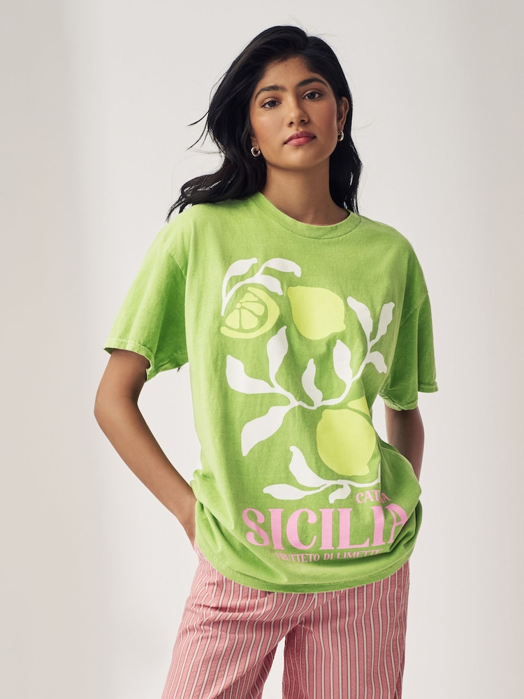 Fresh Produce Green Graphic Tee Shirt Buy Lime Green Fruit Bright