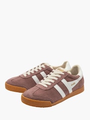 Gola Pink Elan Suede Lace-Up Trainers - Image 2 of 4