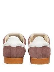 Gola Pink Elan Suede Lace-Up Trainers - Image 3 of 4