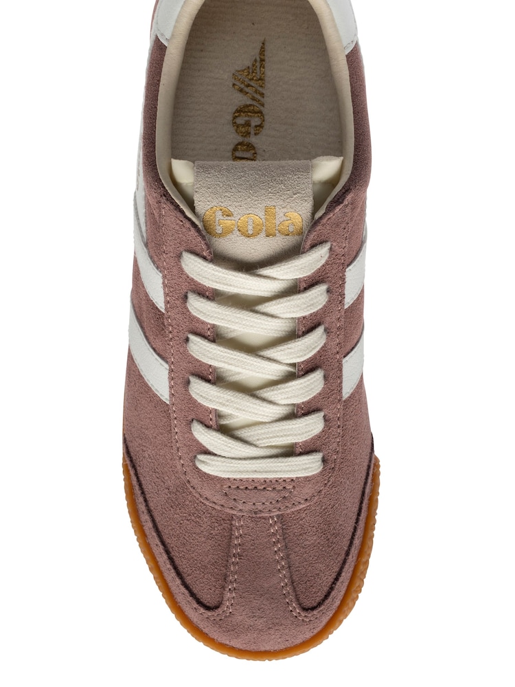 Gola Pink Elan Suede Lace-Up Trainers - Image 4 of 4 Gola Pink Elan Suede Lace-Up Trainers - Image 4 of 4