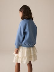 Blue Sequin Butterfly Sweatshirt (3-16yrs) - Image 3 of 4
