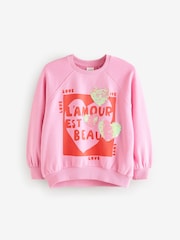 Pink Sequin Hearts Sweatshirt (3-16yrs) - Image 5 of 7