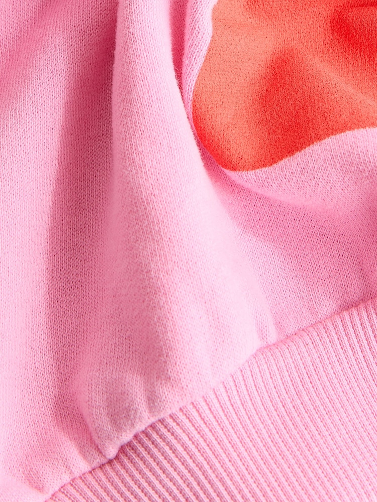 Pink Sequin Hearts Sweatshirt (3-16yrs) - Image 7 of 7