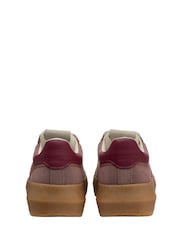Gola Purple Athena Suede Lace-Up Trainers - Image 3 of 4