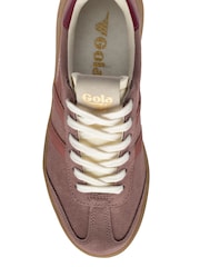 Gola Purple Athena Suede Lace-Up Trainers - Image 4 of 4