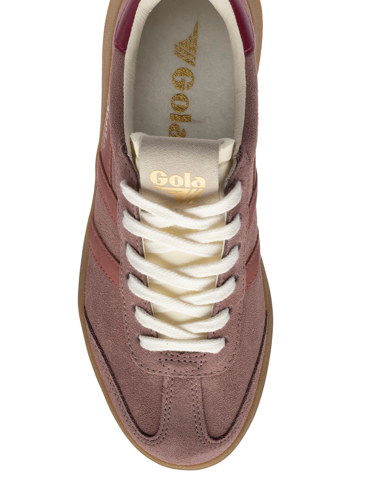 Gola Purple Athena Suede Lace-Up Trainers - Image 4 of 4