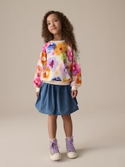 Multi Floral Print Sweatshirt (3-16yrs) - Image 2 of 9