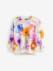 Multi Floral Print Sweatshirt (3-16yrs) - Image 6 of 9
