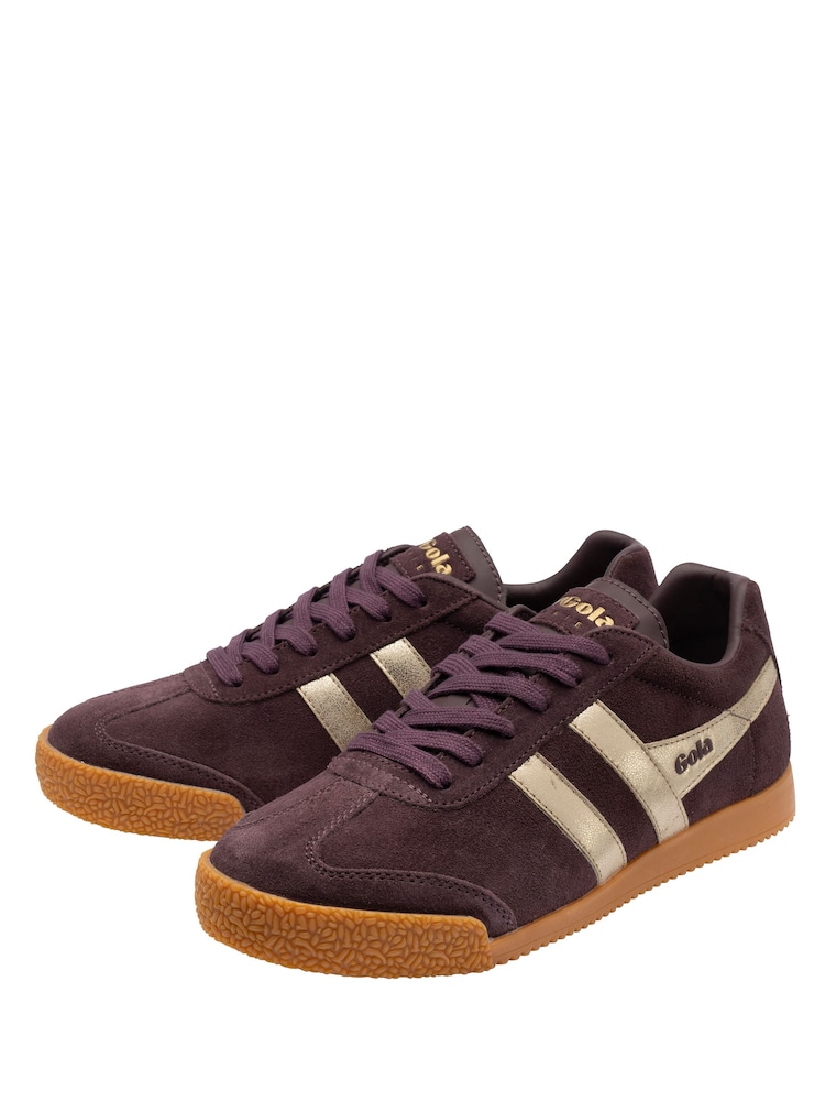 Gola Brown Harrier Mirror Lace-Up Trainers - Image 2 of 4 Gola Brown Harrier Mirror Lace-Up Trainers - Image 2 of 4