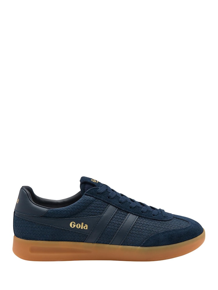 Gola Blue Cyclone Marque Lace-Up Trainers - Image 1 of 4 Gola Blue Cyclone Marque Lace-Up Trainers - Image 1 of 4