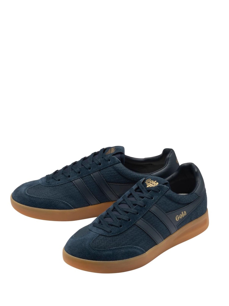 Gola Blue Cyclone Marque Lace-Up Trainers - Image 2 of 4 Gola Blue Cyclone Marque Lace-Up Trainers - Image 2 of 4
