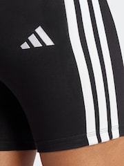 adidas Black 3 Stripe Bike Shorts - Image 5 of 7