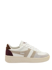 Gola White Grandslam Trident Lace-Up Trainers - Image 1 of 4