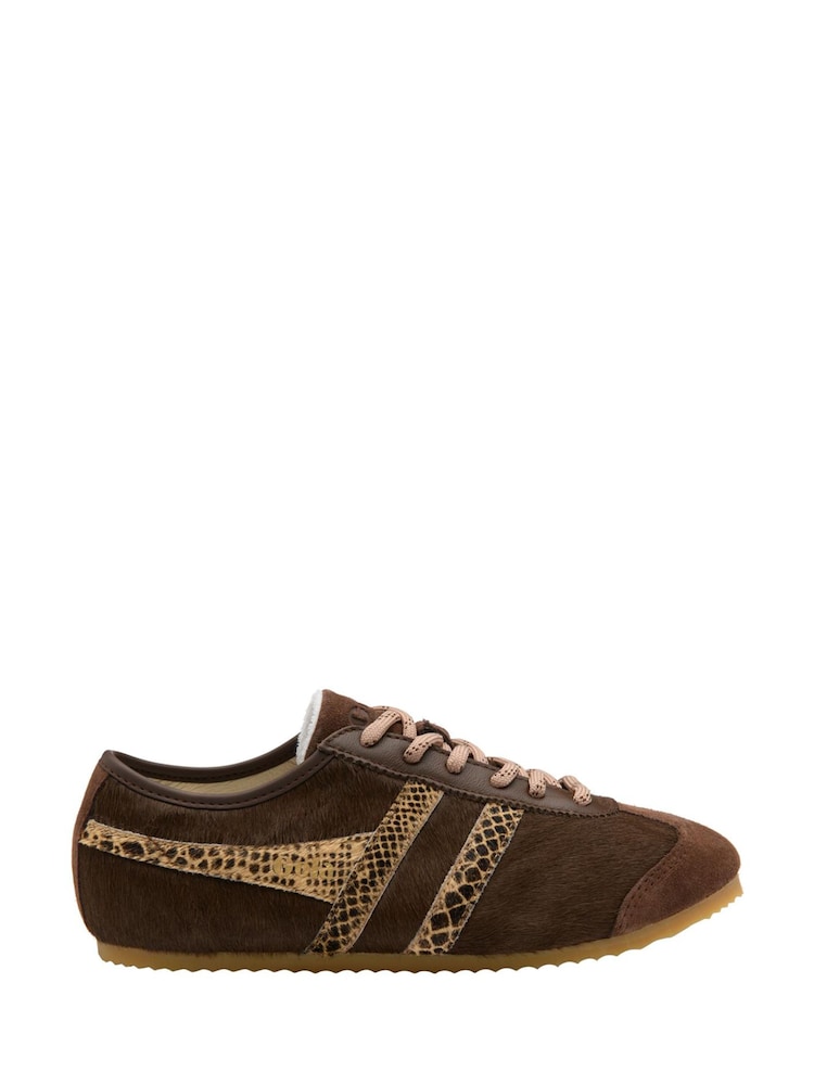 Gola Brown Cleora Luxe Lace-Up Trainers - Image 1 of 4 Gola Brown Cleora Luxe Lace-Up Trainers - Image 1 of 4