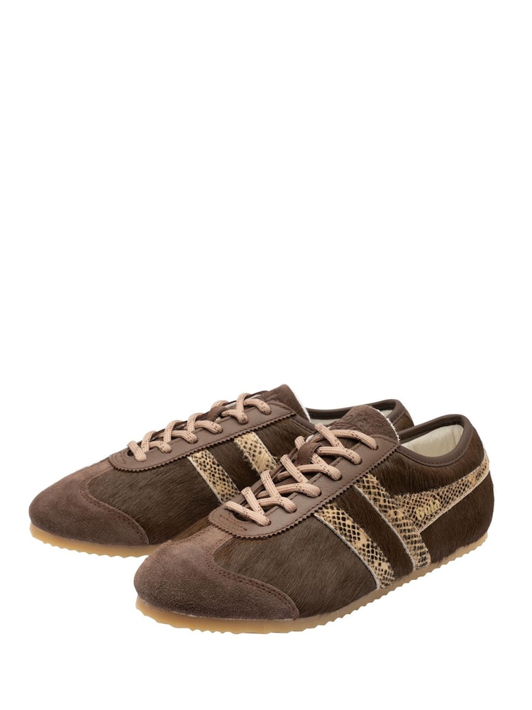 Gola Brown Cleora Luxe Lace-Up Trainers - Image 2 of 4 Gola Brown Cleora Luxe Lace-Up Trainers - Image 2 of 4