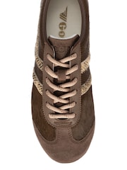 Gola Brown Cleora Luxe Lace-Up Trainers - Image 4 of 4