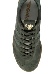 Gola Green Cyclone Suede Lace-Up Trainers - Image 4 of 4