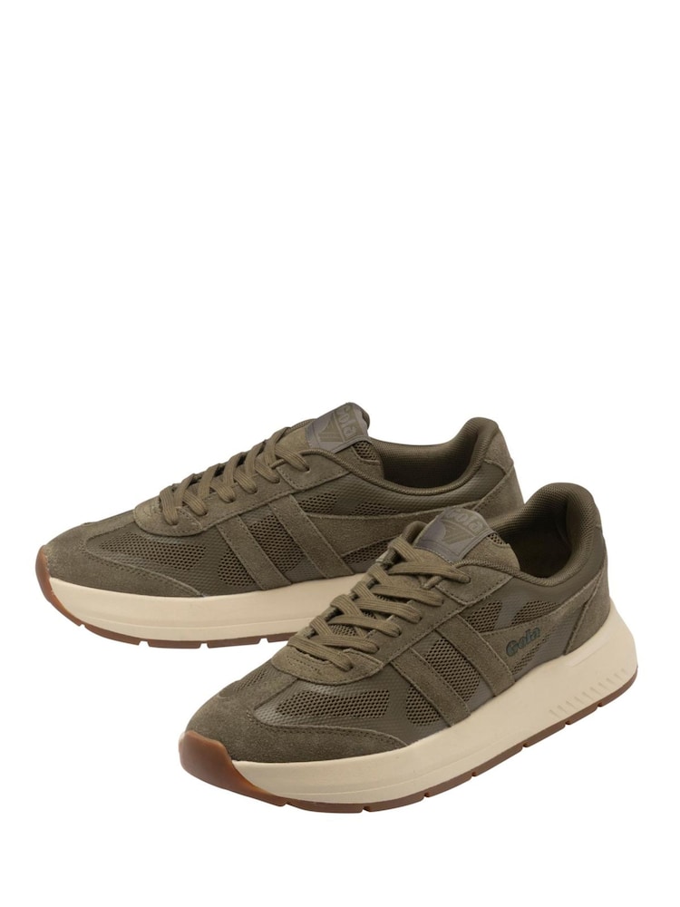 Gola Green Seattle Lace-Up Trainers - Image 2 of 4 Gola Green Seattle Lace-Up Trainers - Image 2 of 4