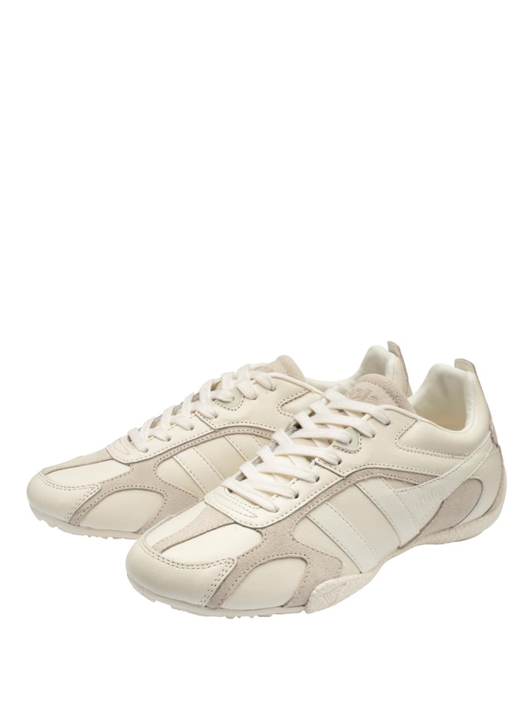 Gola White Corva Leather Lace-Up Trainers - Image 2 of 4 Gola White Corva Leather Lace-Up Trainers - Image 2 of 4