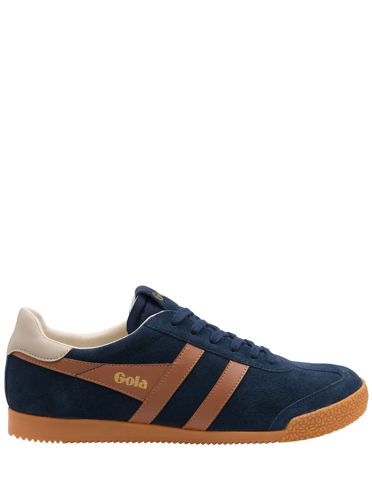 Gola Blue Elan Suede Lace-Up Trainers - Image 1 of 4