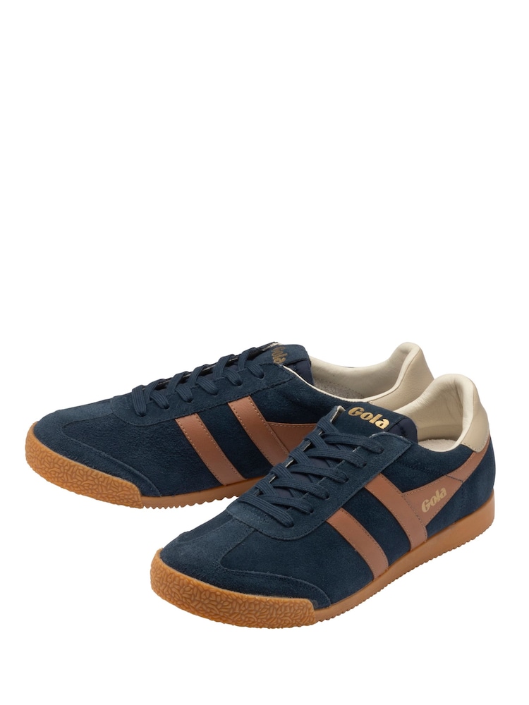 Gola Blue Elan Suede Lace-Up Trainers - Image 2 of 4