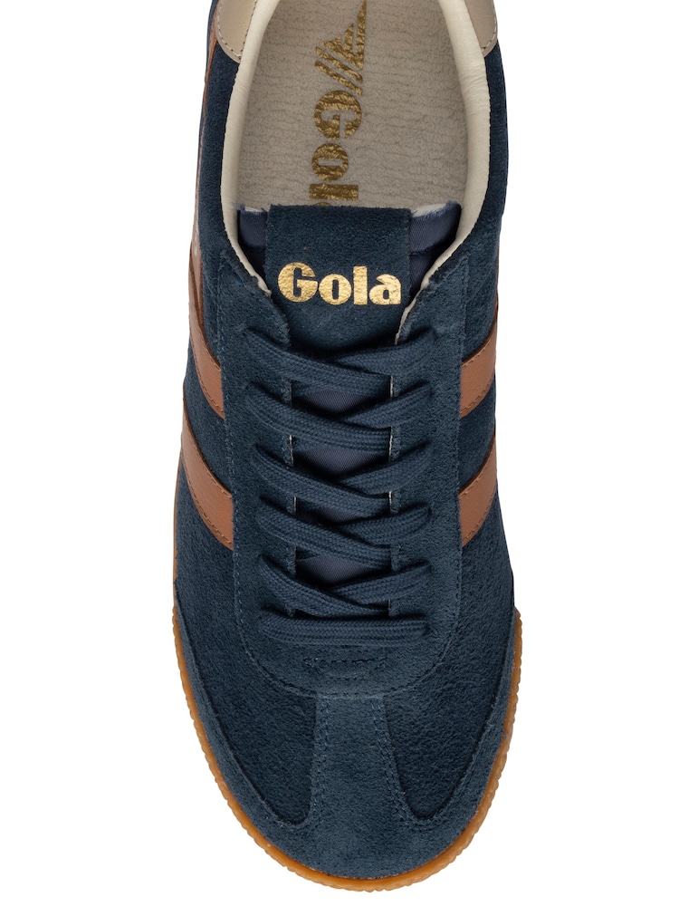 Gola Blue Elan Suede Lace-Up Trainers - Image 4 of 4