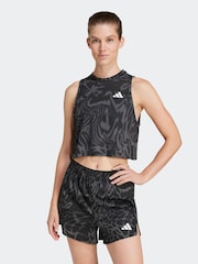 adidas Black Train Essential Minimal All Over Print Vest - Image 1 of 6
