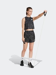 adidas Black Train Essential Minimal All Over Print Vest - Image 3 of 6