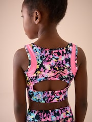 Multi Black Sports Crop Top (5-16yrs) - Image 3 of 7