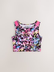 Multi Black Sports Crop Top (5-16yrs) - Image 4 of 7